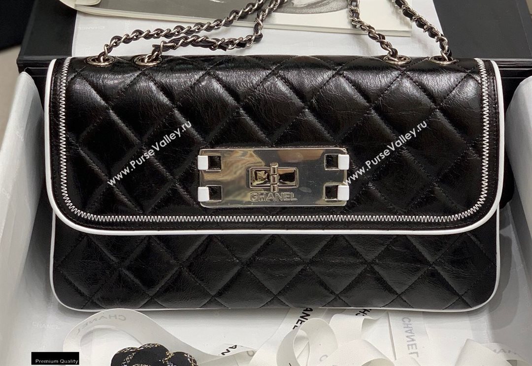 Chanel Quilted Boston Flap Bag Black 2020 (jiyuan-20112645)