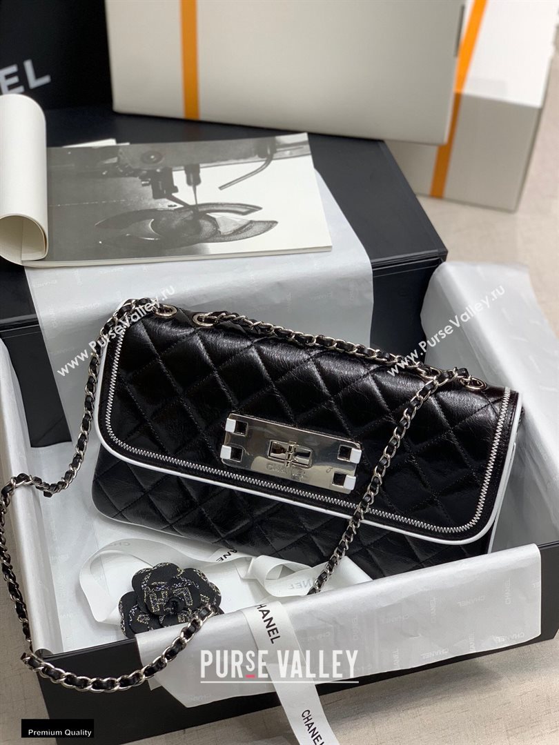 Chanel Quilted Boston Flap Bag Black 2020 (jiyuan-20112645)