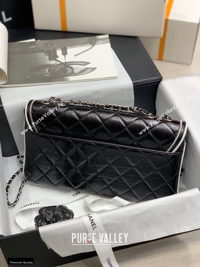 Chanel Quilted Boston Flap Bag Black 2020 (jiyuan-20112645)