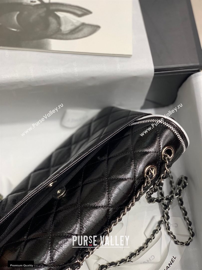 Chanel Quilted Boston Flap Bag Black 2020 (jiyuan-20112645)