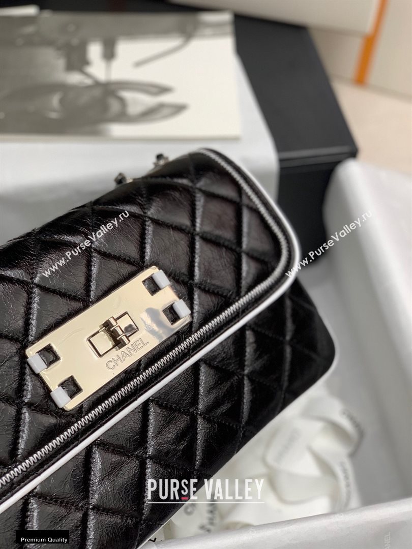 Chanel Quilted Boston Flap Bag Black 2020 (jiyuan-20112645)