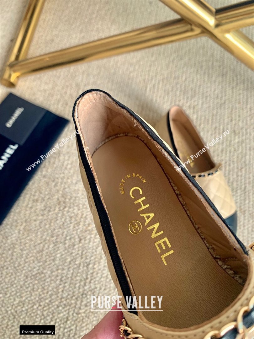 Chanel Lambskin Chain Espadrilles G36966 Beige 2020 (lirenfang-20113013)
