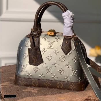Louis Vuitton Metallic Monogram Vernis Alma BB Bag M90584 Taupe Grey 2020 (kiki-20120113)
