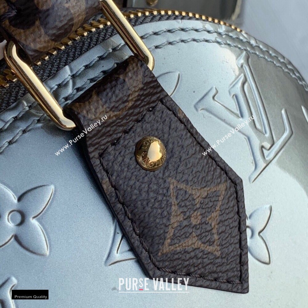 Louis Vuitton Metallic Monogram Vernis Alma BB Bag M90584 Taupe Grey 2020 (kiki-20120113)