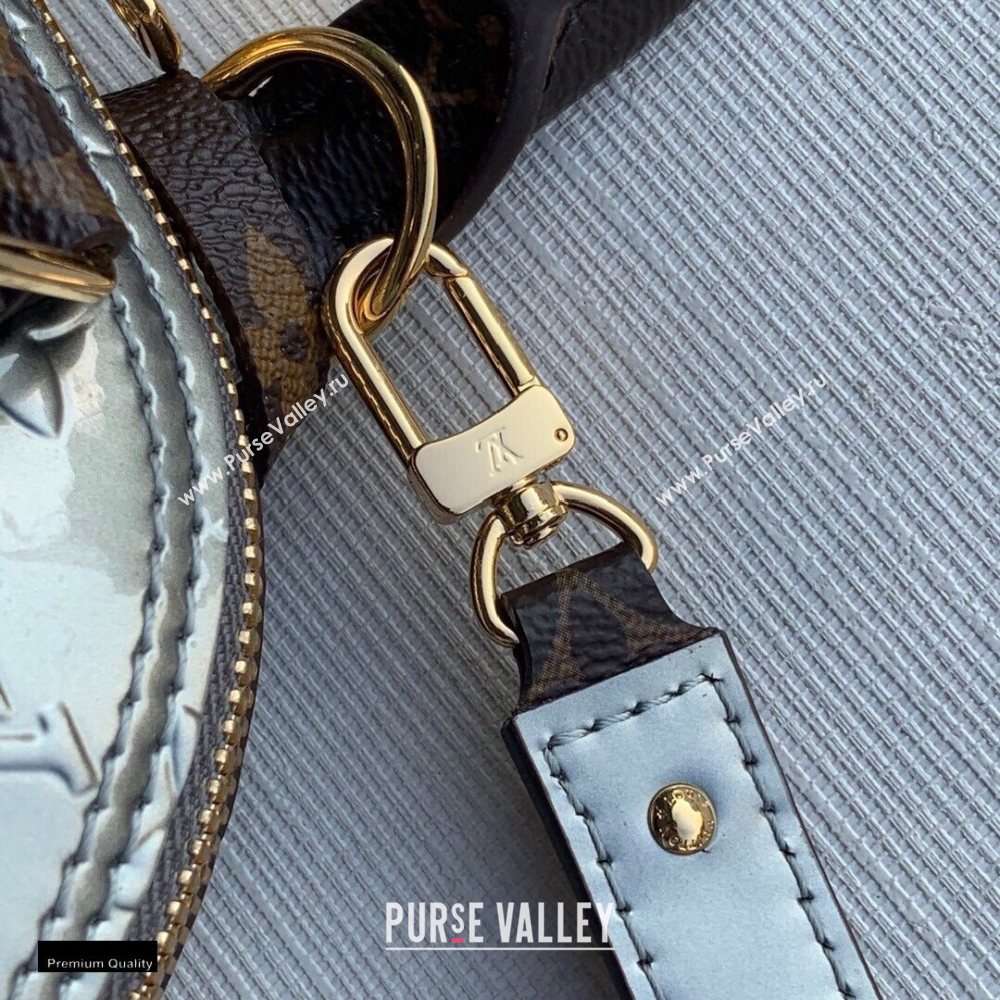 Louis Vuitton Metallic Monogram Vernis Alma BB Bag M90584 Taupe Grey 2020 (kiki-20120113)