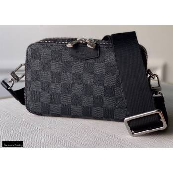 Louis Vuitton Alpha Wearable Wallet N60418 Damier Graphite Canvas 2020 (kiki-20120132)