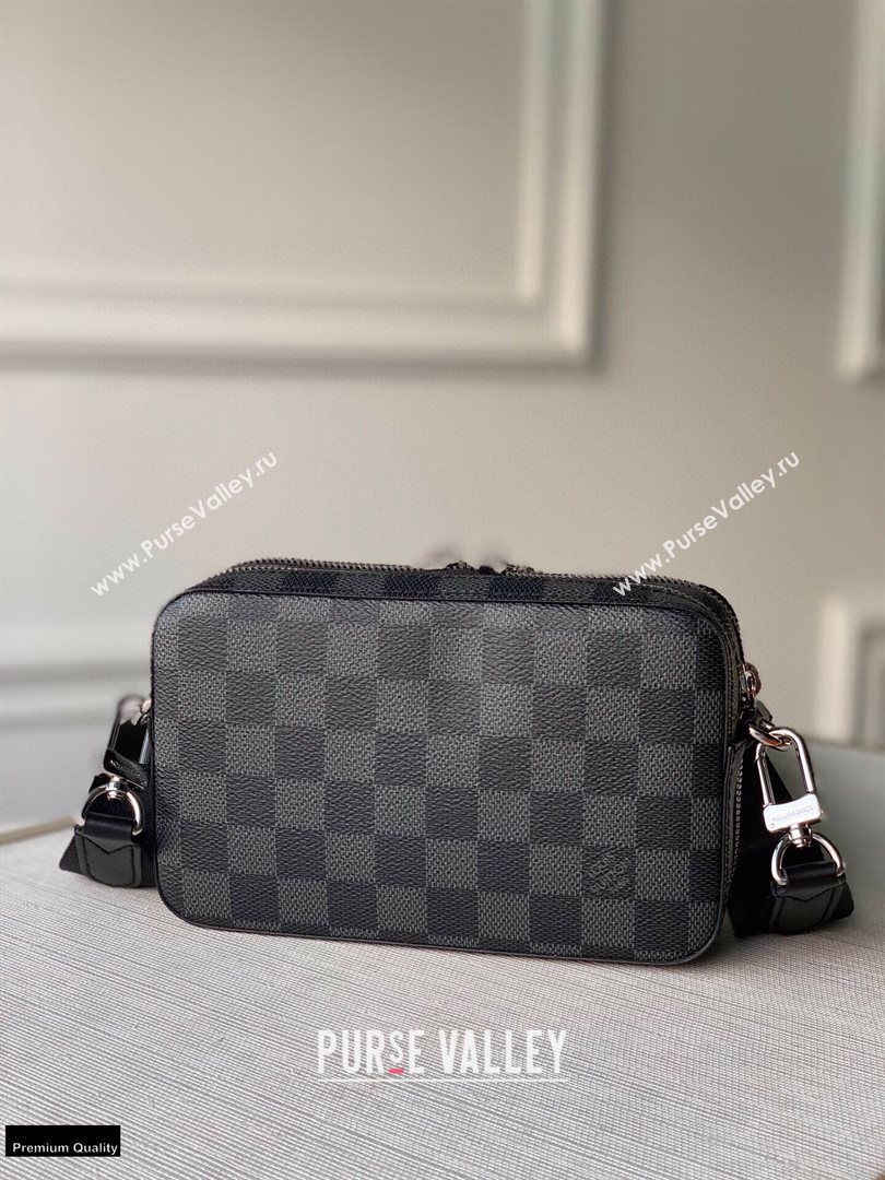 Louis Vuitton Alpha Wearable Wallet N60418 Damier Graphite Canvas 2020 (kiki-20120132)