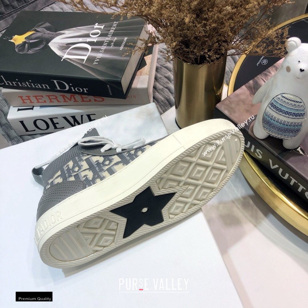 Dior WalknDior Mid-top Sneakers Oblique Gray (jincheng-20120306)