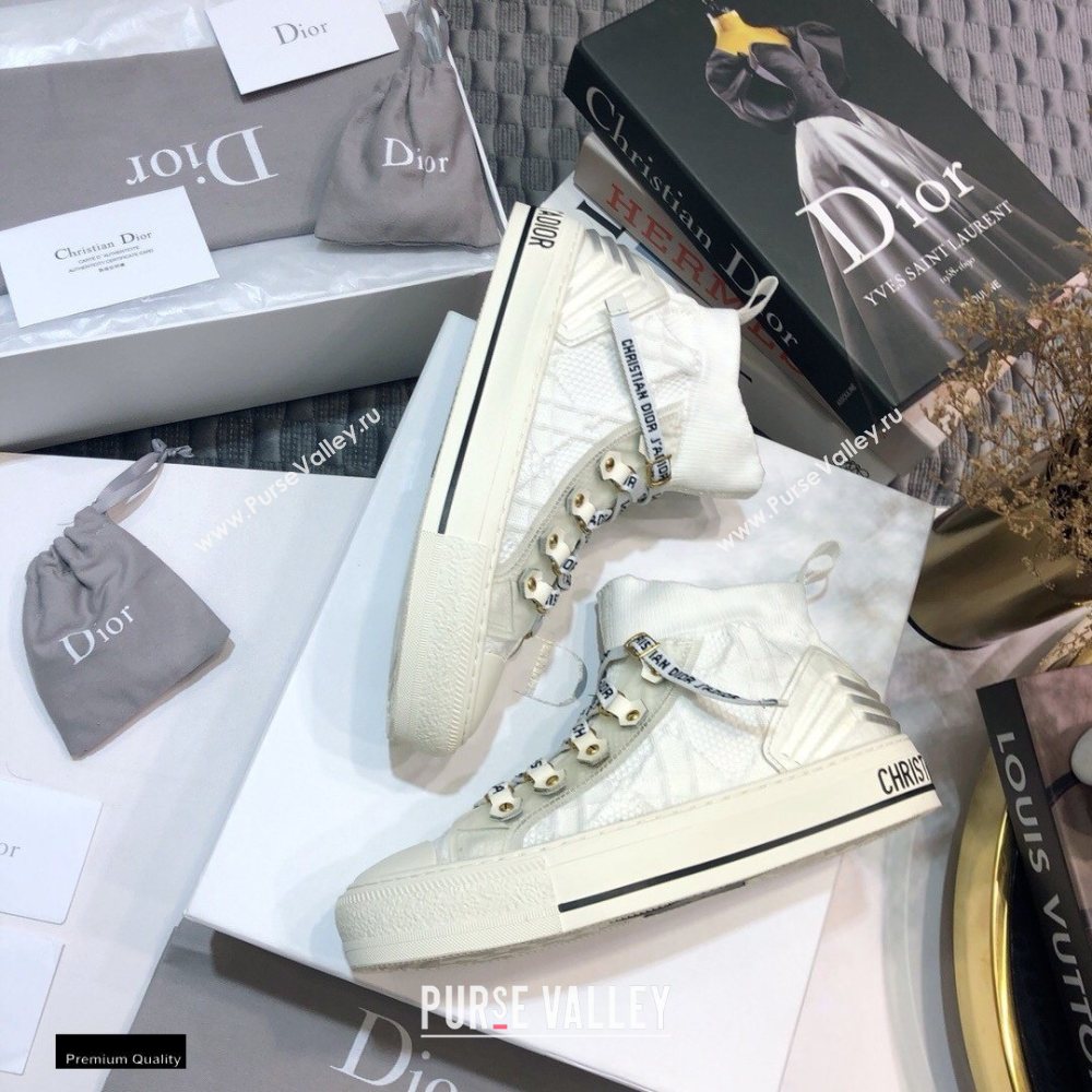 Dior WalknDior Mid-top Sneakers Cannage White (jincheng-20120304)