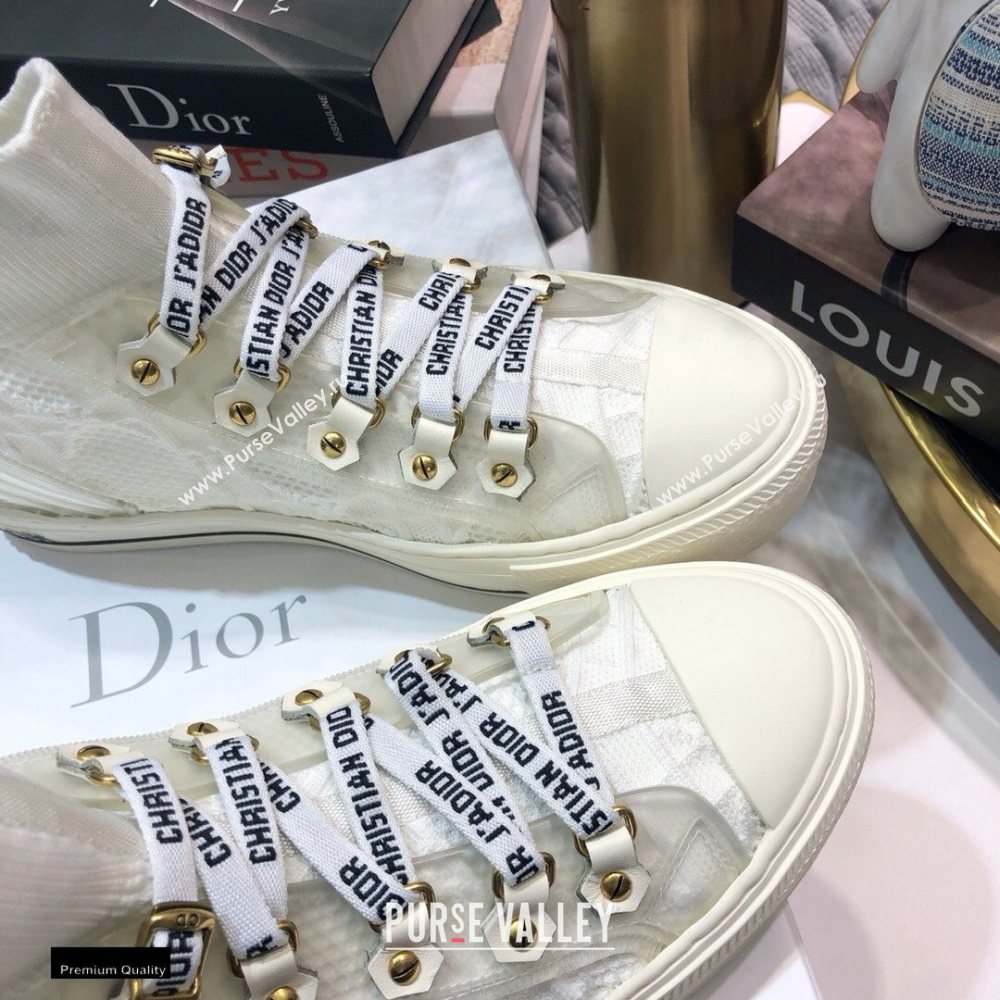 Dior WalknDior Mid-top Sneakers Cannage White (jincheng-20120304)