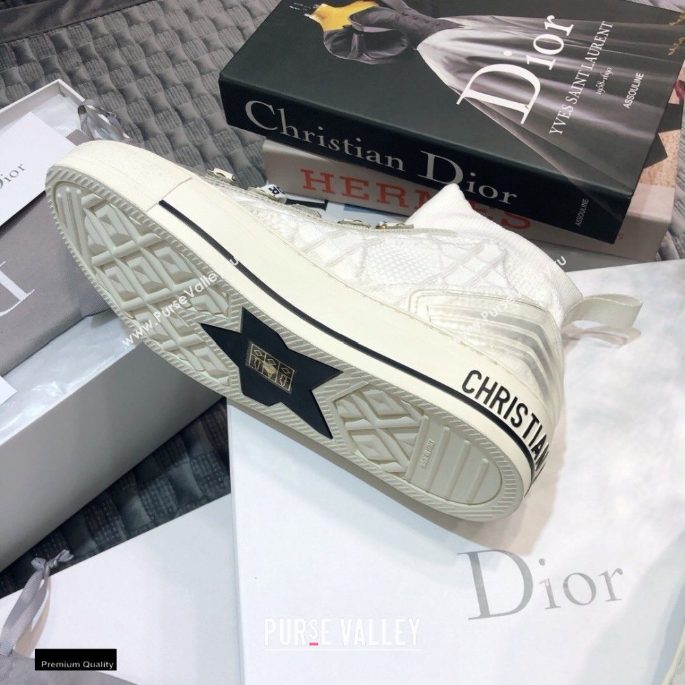 Dior WalknDior Mid-top Sneakers Cannage White (jincheng-20120304)