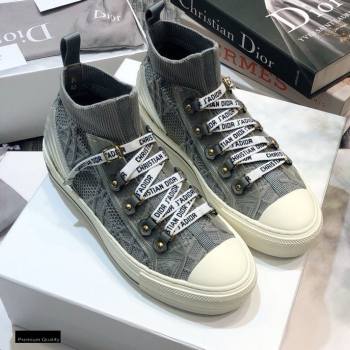 Dior WalknDior Mid-top Sneakers Cannage Gray (jincheng-20120303)