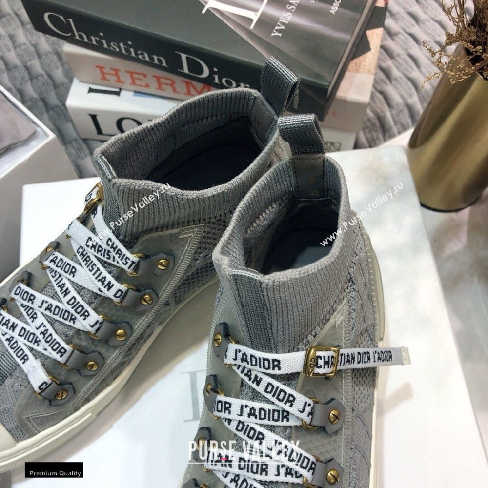 Dior WalknDior Mid-top Sneakers Cannage Gray (jincheng-20120303)