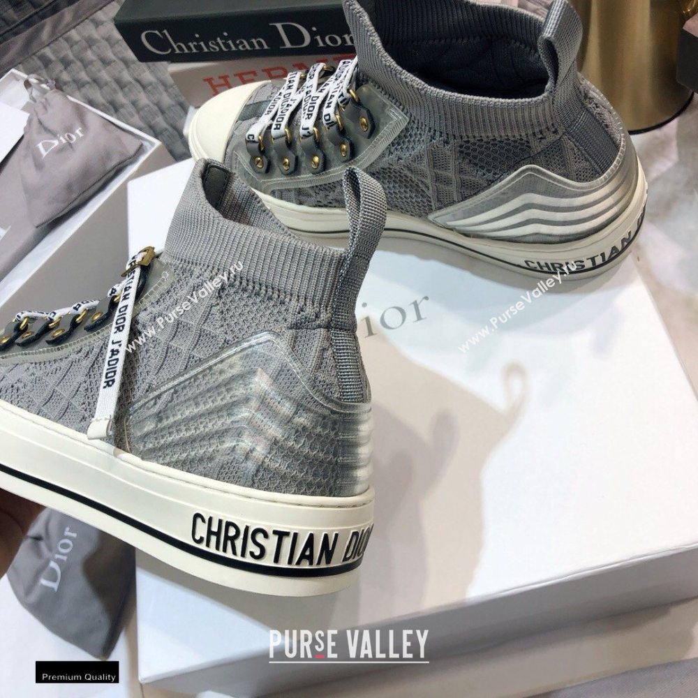 Dior WalknDior Mid-top Sneakers Cannage Gray (jincheng-20120303)