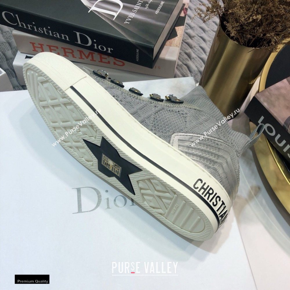 Dior WalknDior Mid-top Sneakers Cannage Gray (jincheng-20120303)