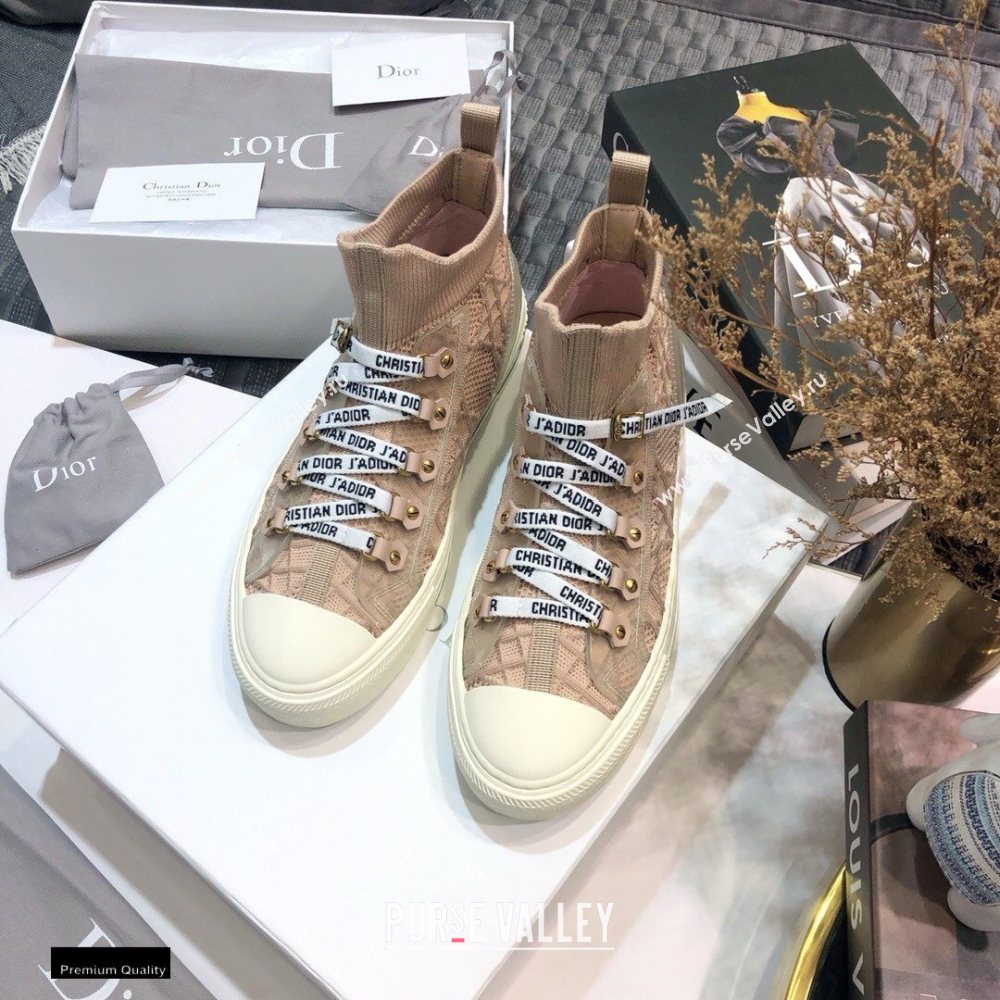 Dior WalknDior Mid-top Sneakers Cannage Nude (jincheng-20120305)
