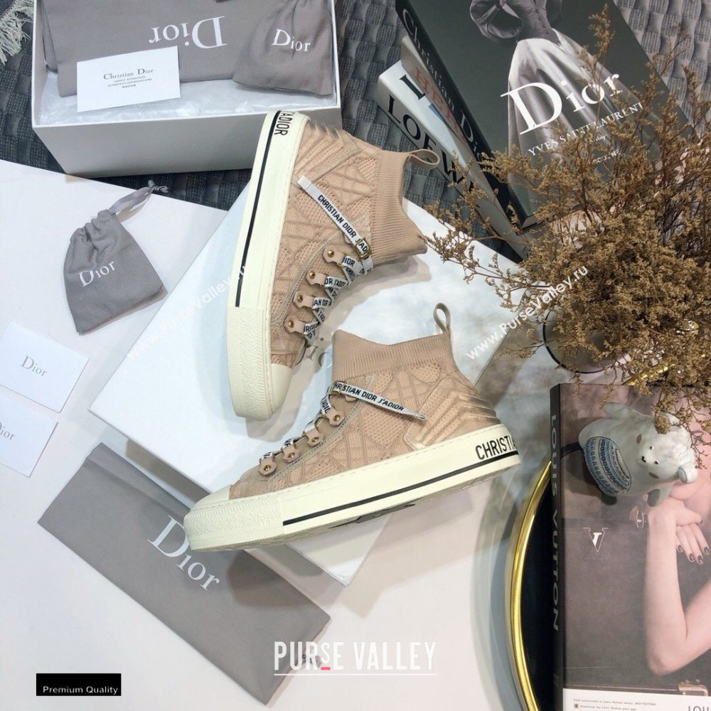 Dior WalknDior Mid-top Sneakers Cannage Nude (jincheng-20120305)