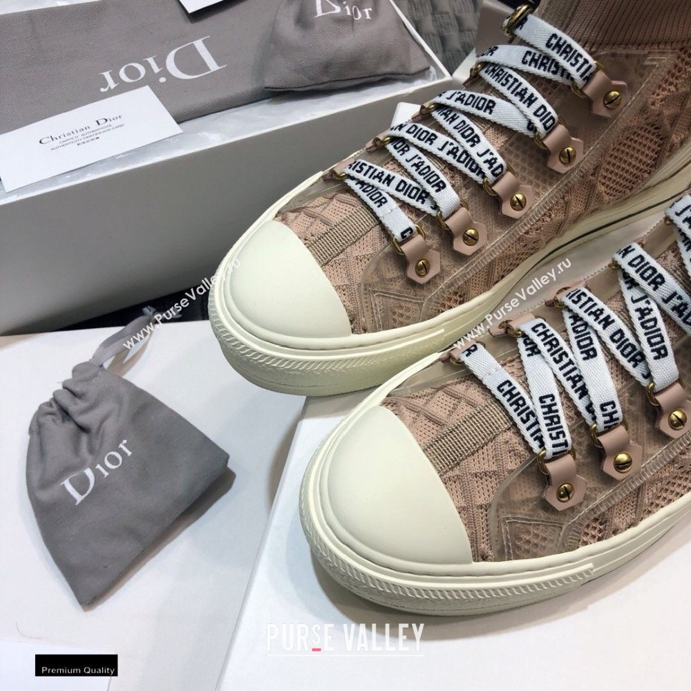 Dior WalknDior Mid-top Sneakers Cannage Nude (jincheng-20120305)