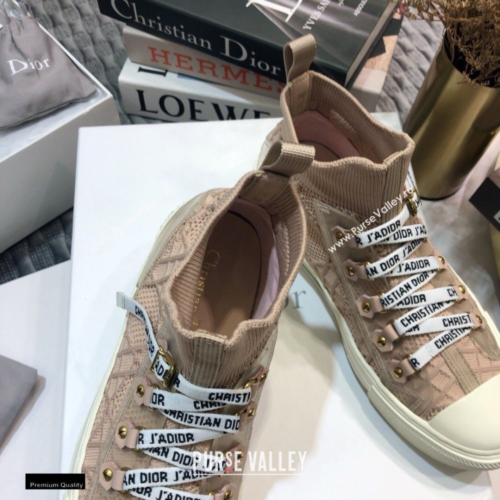 Dior WalknDior Mid-top Sneakers Cannage Nude (jincheng-20120305)