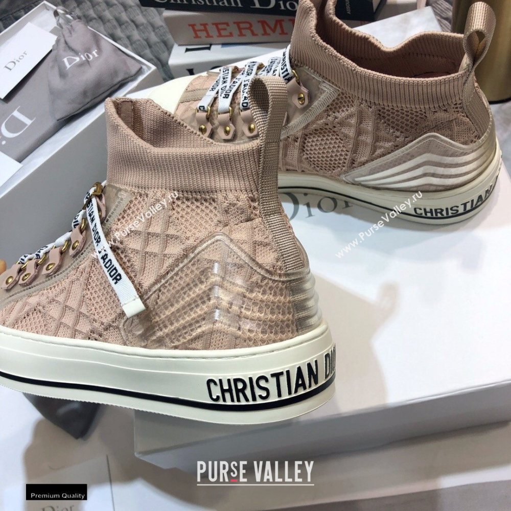 Dior WalknDior Mid-top Sneakers Cannage Nude (jincheng-20120305)