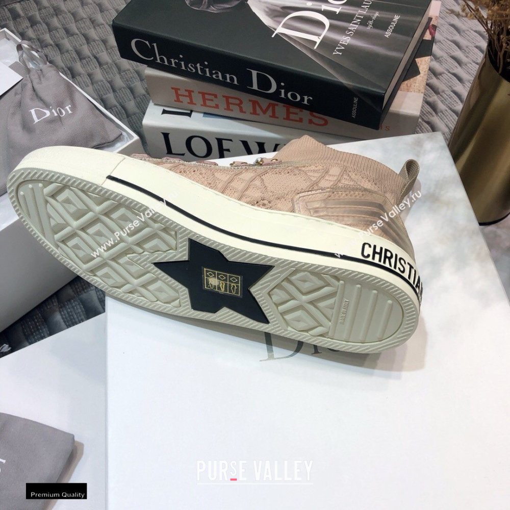 Dior WalknDior Mid-top Sneakers Cannage Nude (jincheng-20120305)