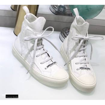 Dior WalknDior High-top Sneakers Oblique Technical Mesh White (jincheng-20120310)