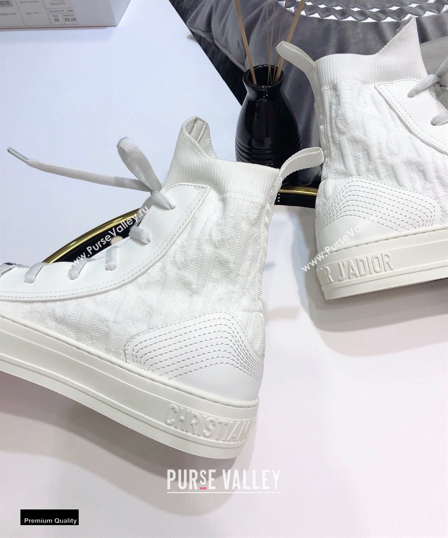 Dior WalknDior High-top Sneakers Oblique Technical Mesh White (jincheng-20120310)