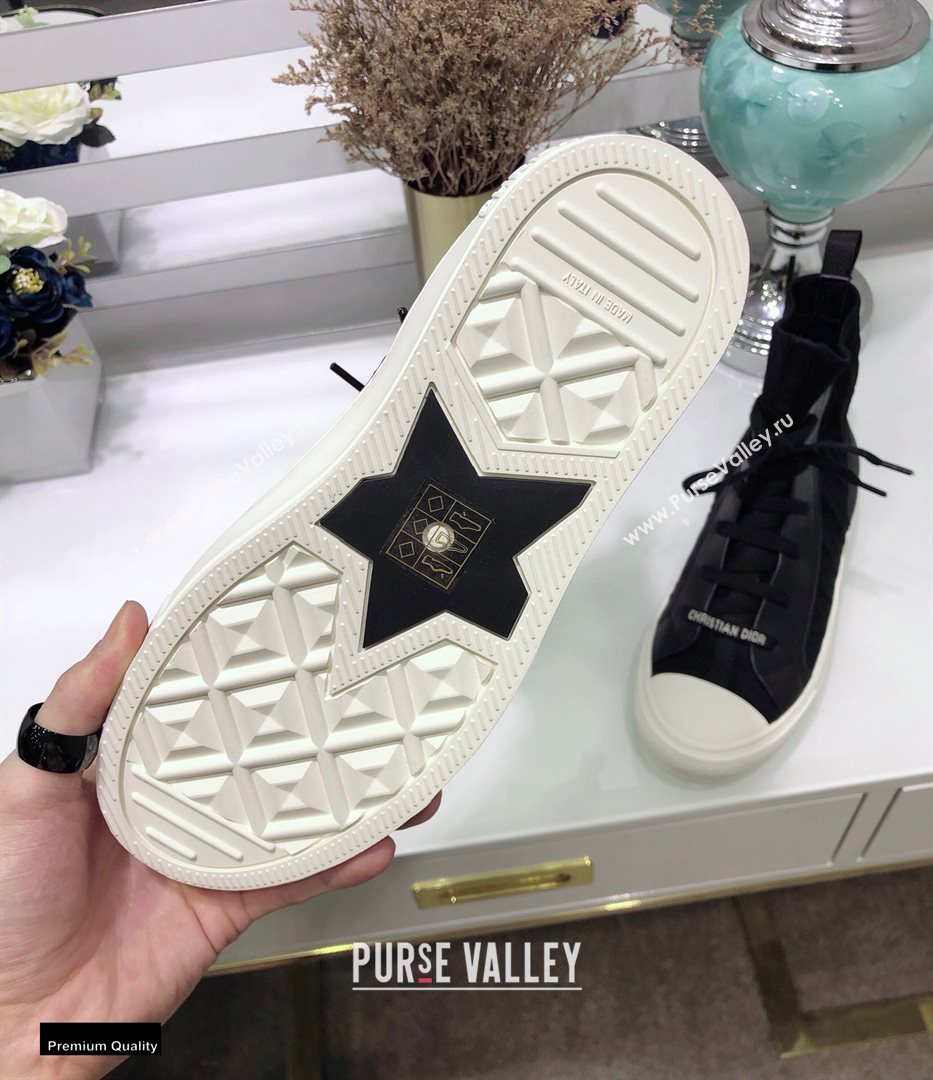 Dior WalknDior High-top Sneakers Oblique Technical Mesh Black (jincheng-20120309)