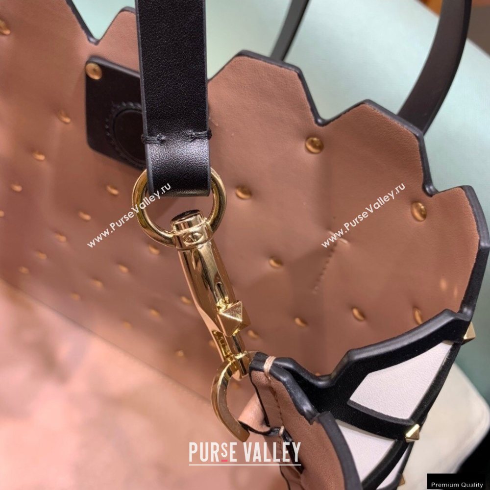 Valentino Large Beehive Rhombus Quilted Calfskin Tote Bag White 2020 (xinyidai-20120703)