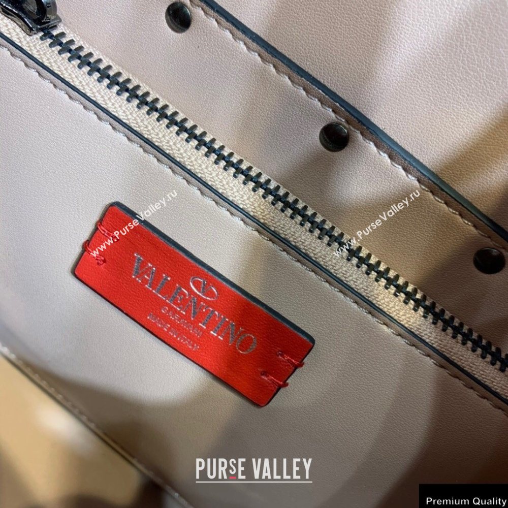 Valentino Beehive Rhombus Quilted Calfskin Chain Bag So Black 2020 (xinyidai-20120711)