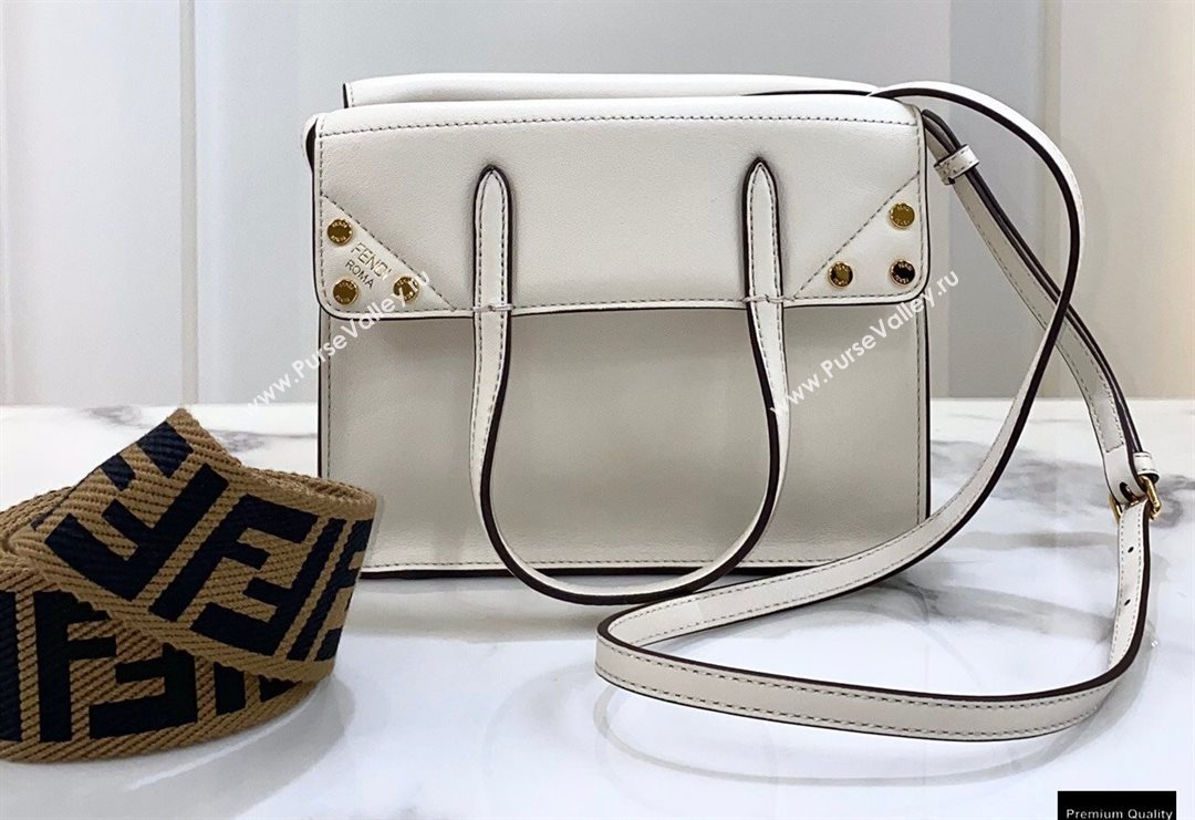 Fendi Flip Small Tote Bag White (chaoliu-20120819)