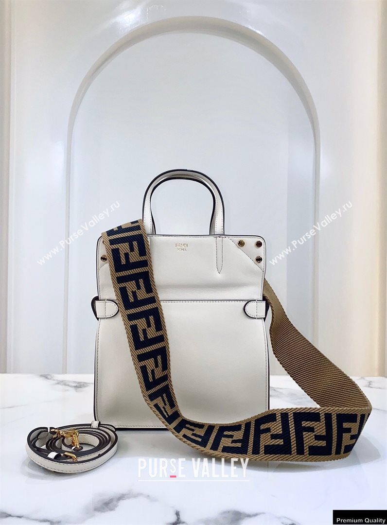 Fendi Flip Small Tote Bag White (chaoliu-20120819)