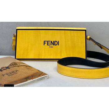 Fendi Leather Rigid Horizontal Box Bag Yellow 2020 (chaoliu-20120836)