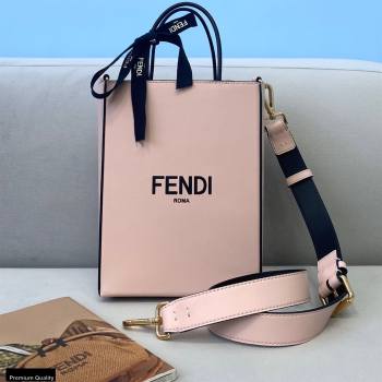 Fendi Leather Pack Small Shopping Bag Pale Pink 2020 (chaoliu-20120835)