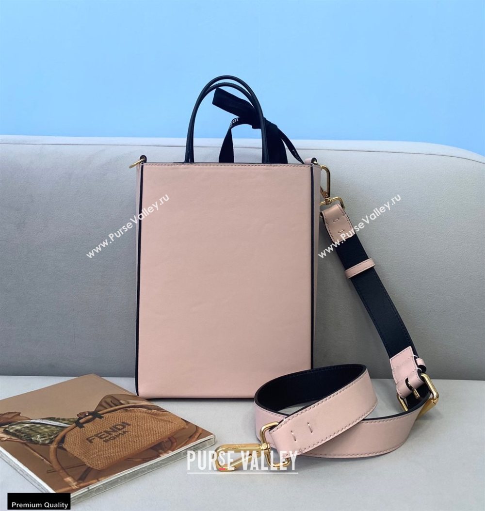 Fendi Leather Pack Small Shopping Bag Pale Pink 2020 (chaoliu-20120835)