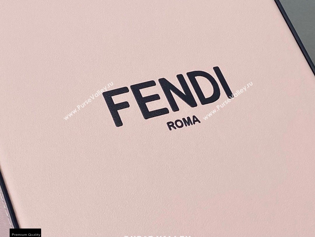 Fendi Leather Pack Small Shopping Bag Pale Pink 2020 (chaoliu-20120835)
