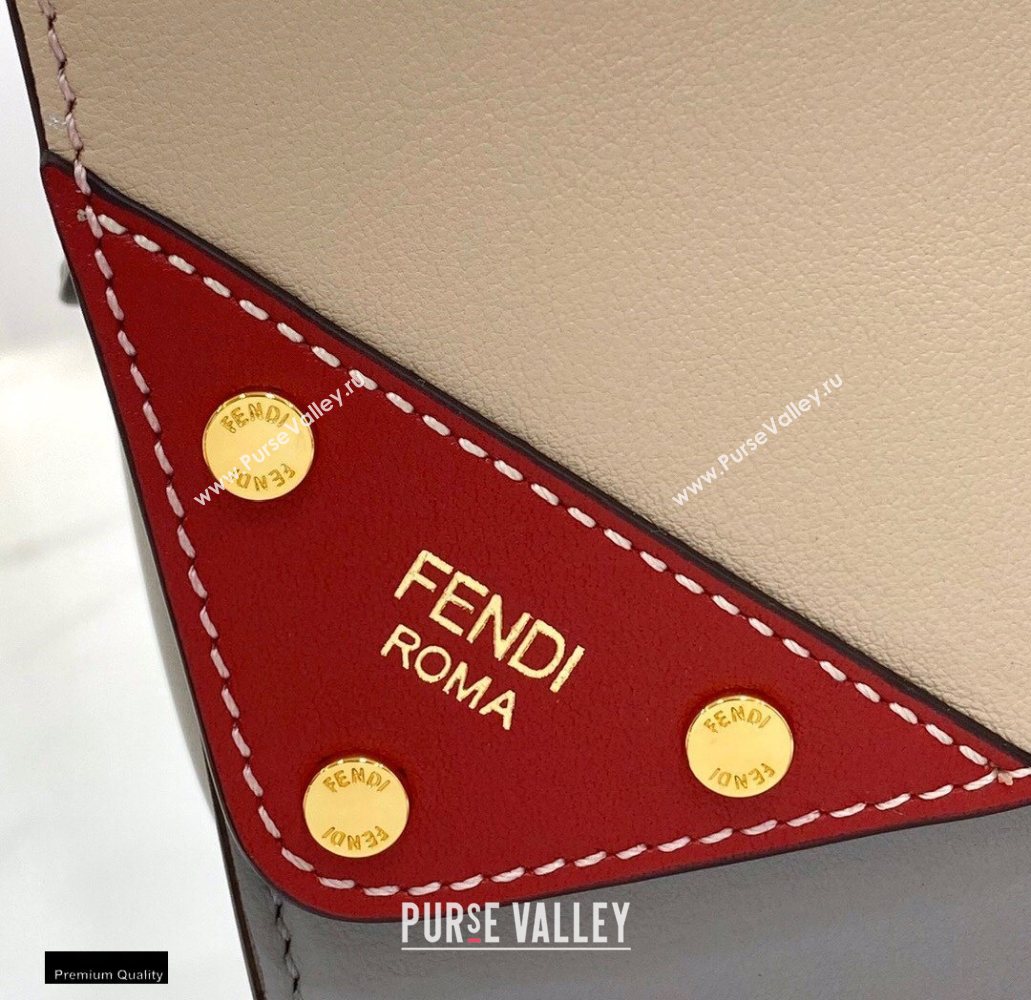 Fendi Flip Large Tote Bag Gray/Red (chaoliu-20120804)