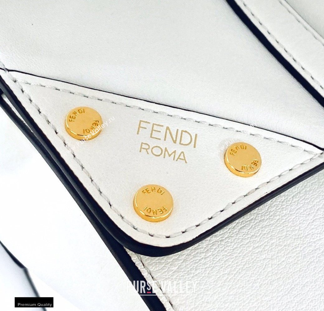 Fendi Flip Regular Medium Tote Bag White (chaoliu-20120814)