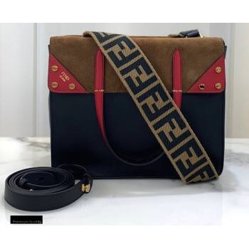 Fendi Flip Regular Medium Tote Bag Black (chaoliu-20120807)