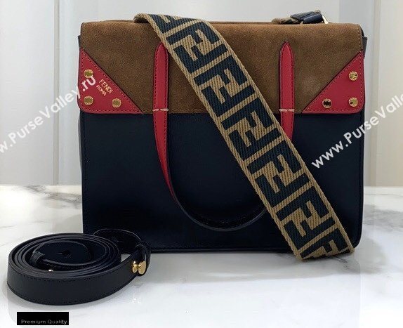 Fendi Flip Regular Medium Tote Bag Black (chaoliu-20120807)