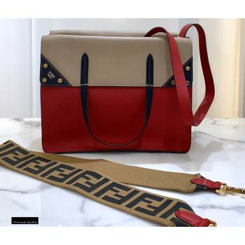 Fendi Flip Regular Medium Tote Bag Red (chaoliu-20120810)