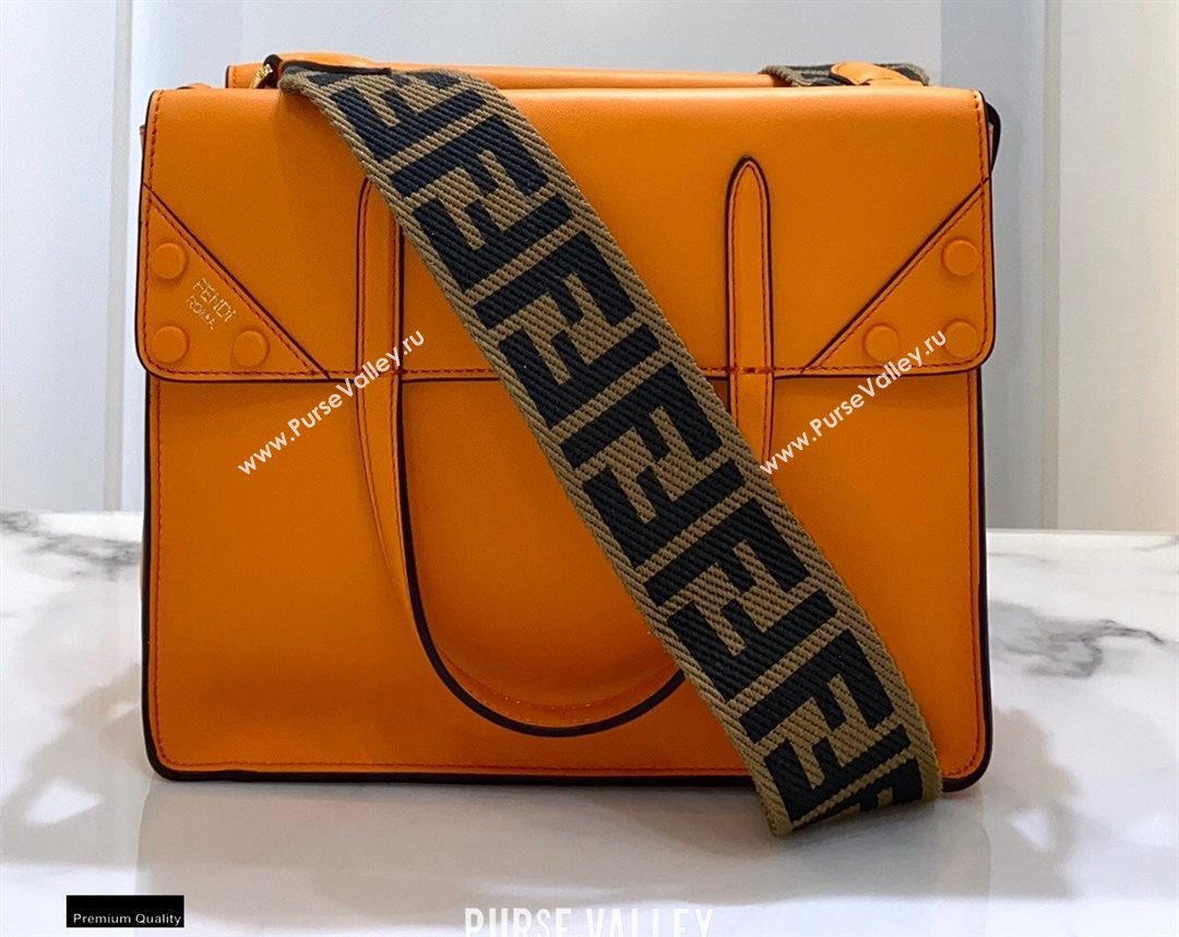 Fendi Flip Regular Medium Tote Bag Orange (chaoliu-20120813)