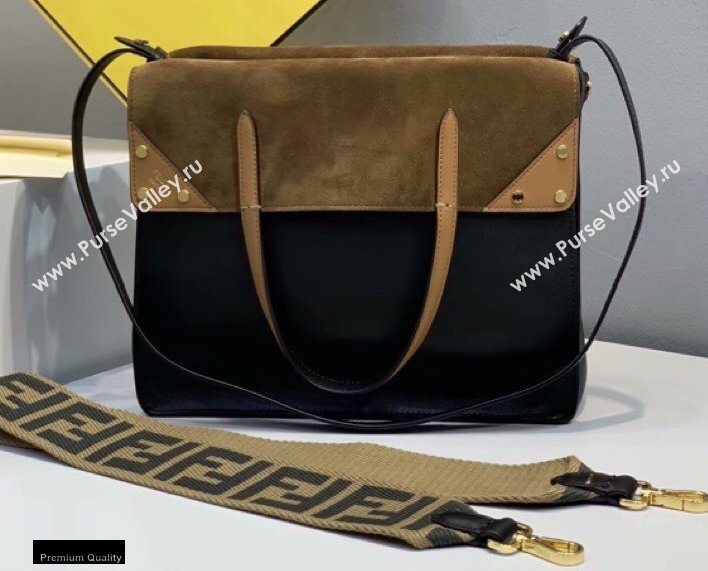 Fendi Flip Large Tote Bag Black (chaoliu-20120801)