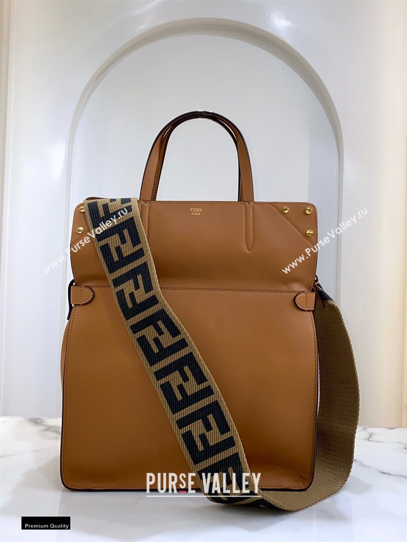 Fendi Flip Large Tote Bag Brown (chaoliu-20120802)