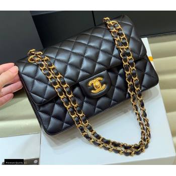 Chanel Original Quality Classic Flap Bag A01113 in Sheepskin Black with Gold Hardware (shunyang-20120914)