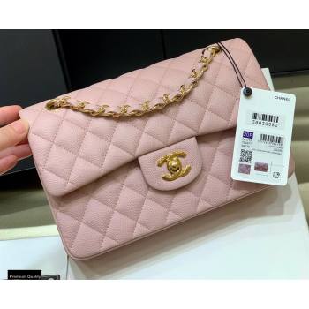 Chanel Original Quality Classic Flap Bag A01113 in Caviar Leather Light Pink with Gold Hardware (shunyang-20120922)