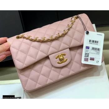 Chanel Original Quality Classic Flap Bag A01113 in Caviar Leather Light Pink with Gold Hardware (shunyang-20120922)