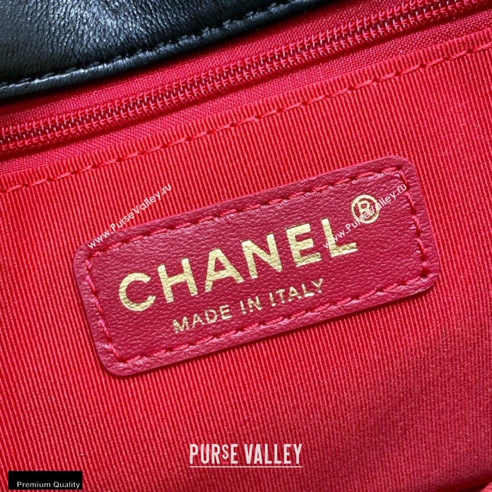 Chanel Original Quality Vintage Button On Top Large Flap Bag AS2056 Black 2020 (shunyang-20120901)