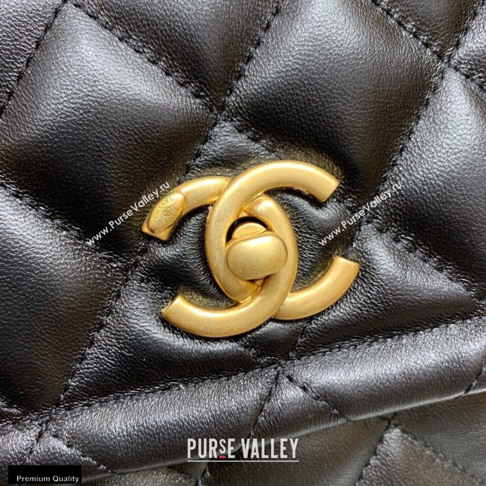 Chanel Original Quality Vintage Button On Top Small Flap Bag AS2054 Black 2020 (shunyang-20120908)