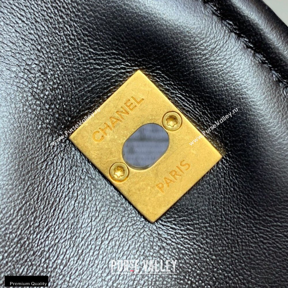 Chanel Original Quality Vintage Button On Top Mini Flap Bag AS1664 Black 2020 (shunyang-20120911)